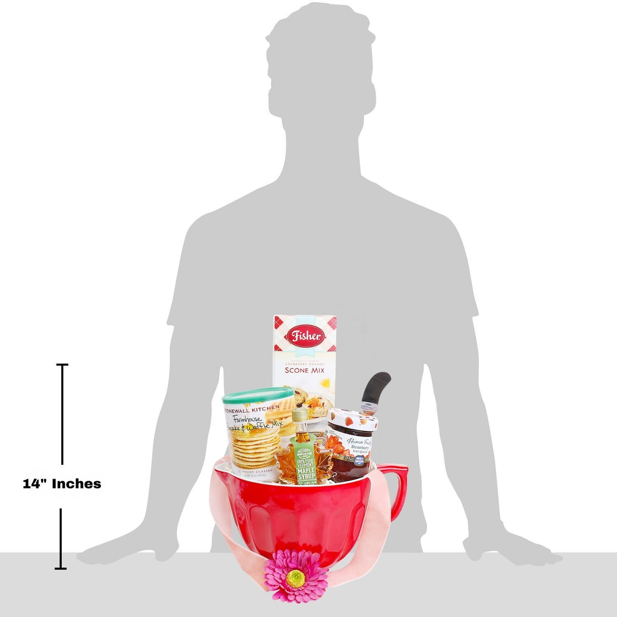 Homemade Breakfast Mixing Bowl Gift Basket