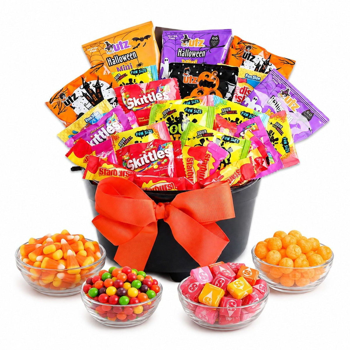 Spooky Cauldron of Halloween Treats Gift Basket